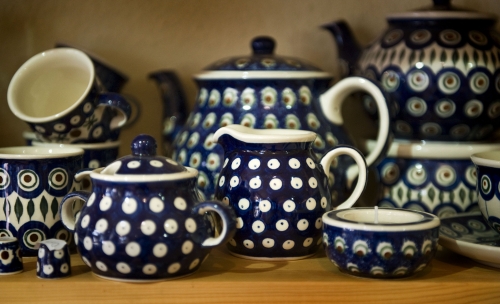 Service, blau